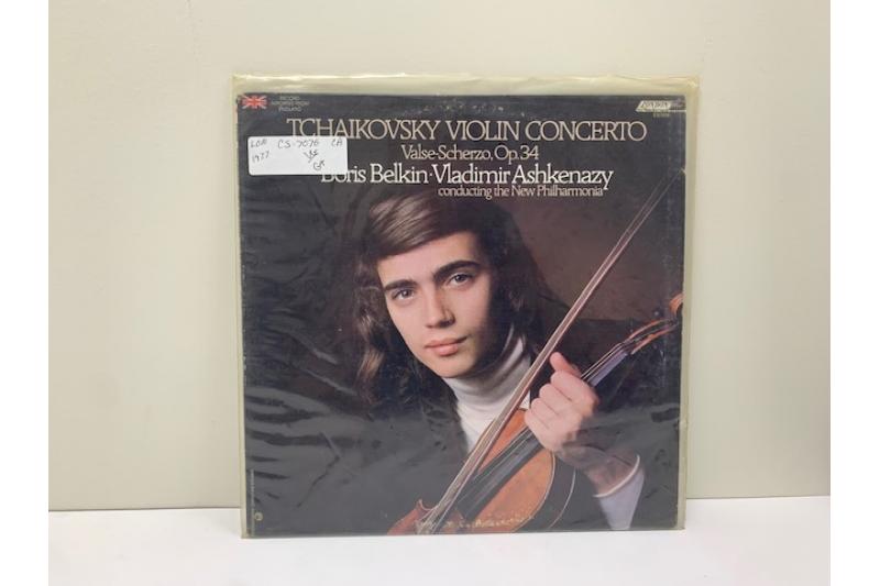 Boris Belkin Tchaikovsky Violin Concerto Valse-Scherzo, Op. 34 Record