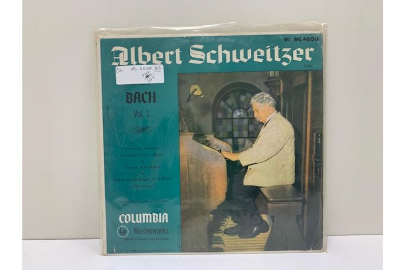 Albert Schweitzer Back Volume 1 Record