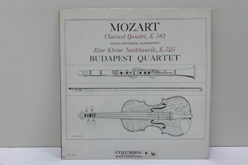 Budapest Quartet Mozart Clarinet Quintet Record