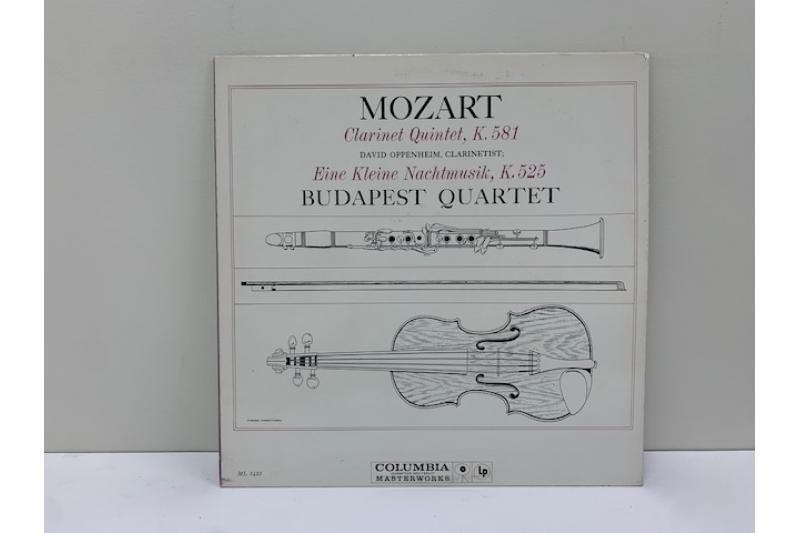 Budapest Quartet Mozart Clarinet Quintet Record