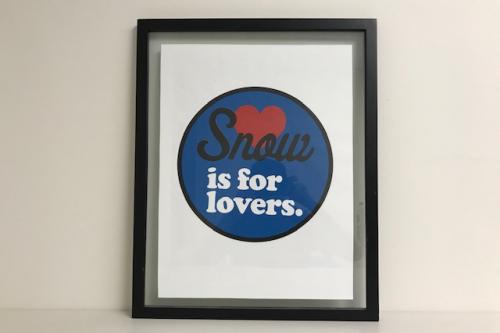 Snow is for Lovers Framed Poster