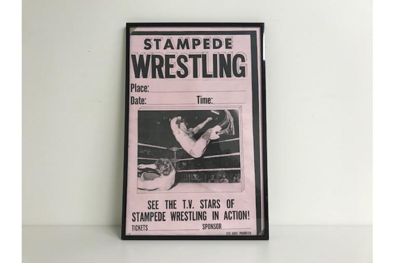 Very Early Stampede Wrestling Poster (Framed)