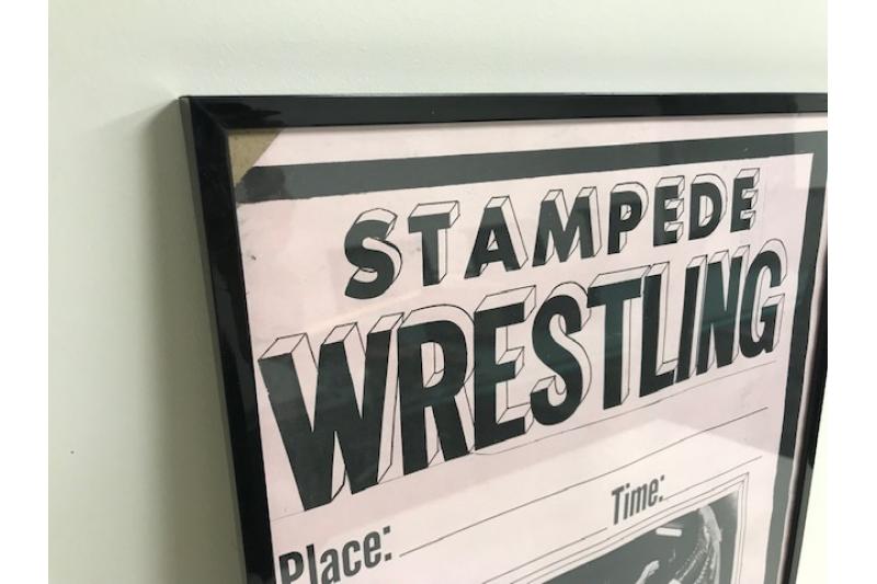 Very Early Stampede Wrestling Poster (Framed)