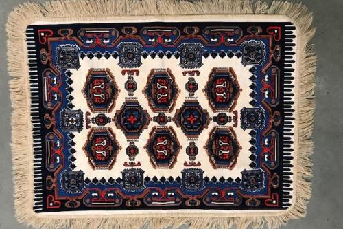 1970's Velvet Persian Floor Pillow Covers (2x)