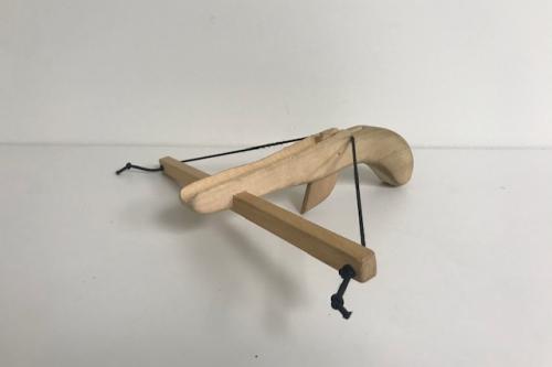Handmade Wooden Marble-Shooter Crossbow