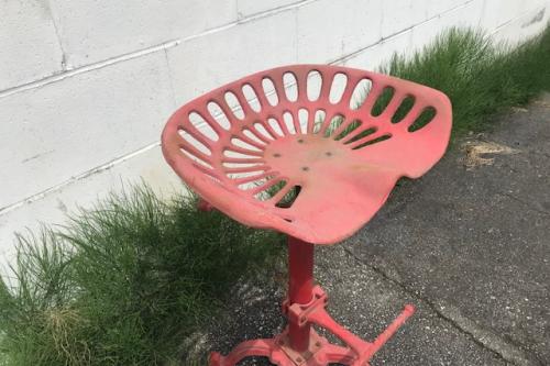 Tractor Seat Bar Stool (Red)