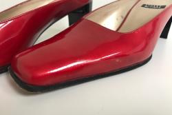 Stuart Weitzman Ruby Red Patent Leather Pumps