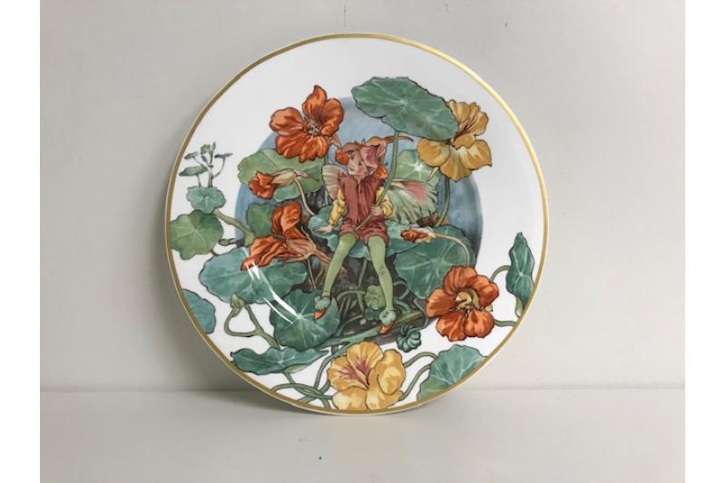 Nasturtium Fairy by Cicely Mary Barker | 7 Collector's Plate