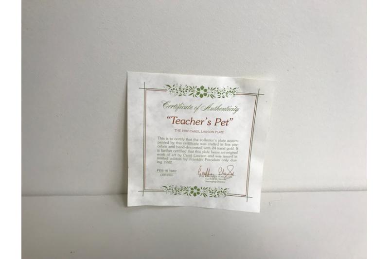 Teacher's Pet by Carol Lawson | 7 Collector's Plate