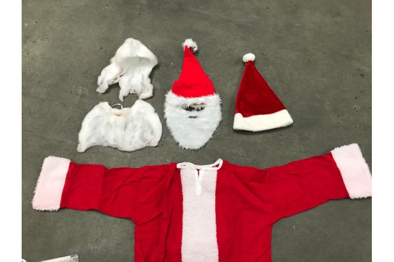 Vintage Santa Clause Costume Size M/L