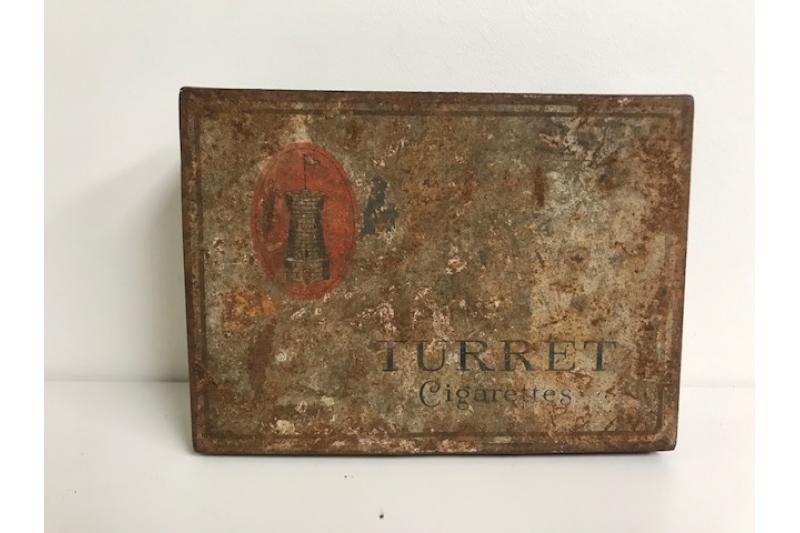 Vintage Turret 100 Cigarette Tin - Imperial Tobacco Co.