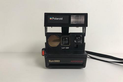 Polaroid Sun 660 Autofocus Instant Film Camera with Strap