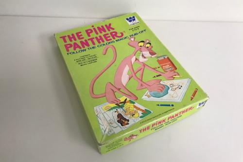 Rare Pink Panther Vintage Magic Rub Off Game Set