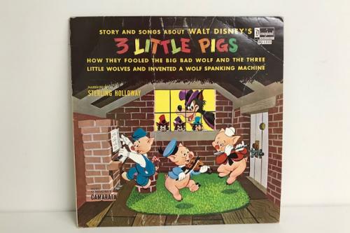 1967 3 Little Pigs Record (Walt Disney)
