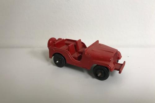 1950's Tootsie Red Civilian Jeep (Made in USA)