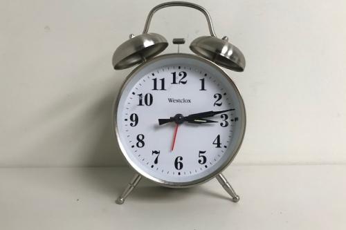 Westclox Alarm Clock with Bells (Battery Powered)