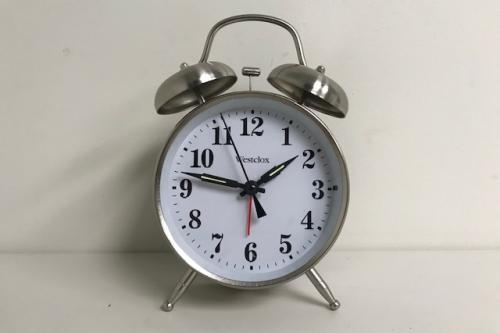 Westclox Alarm Clock with Bells (Battery Powered)