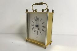 Quartz Brass Style Alarm Clock (Battery Powered)