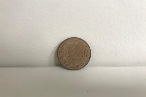 1917 Canadian One Cent Coin