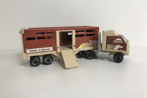 1970's Vintage Tonka Horse Hauler Semi and Tractor Trailer