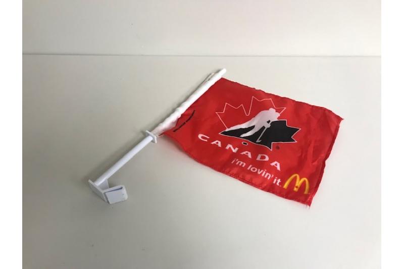McDonald's Team Canada Hockey Car Flag