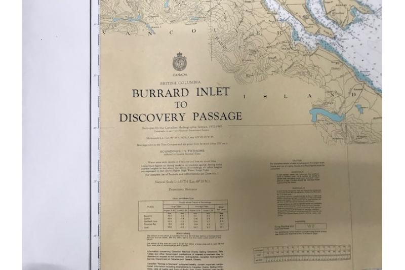 Official Government of Canada | Burrard Inlet to Discovery Passage Map