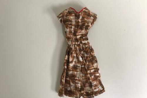 Vintage Barbie Mixed Striped Design Dress