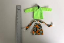 Vintage Barbie Lime Green Coat with Bottoms