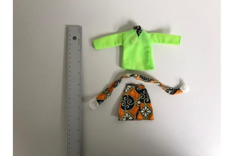 Vintage Barbie Lime Green Coat with Bottoms