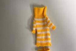 Vintage Barbie Yellow Knit Sweater and Pants