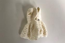 Vintage Barbie Knitted White Skirt