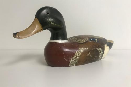 Wooden Male Mallard Duck Decoy | Display Piece