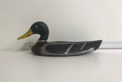 Hand Carved & Painted Male Mallard Duck Decoy | Display Piece
