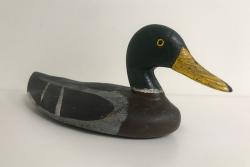 Hand Carved & Painted Male Mallard Duck Decoy | Display Piece