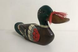 Carved Festive Mallard Duck | Display Piece