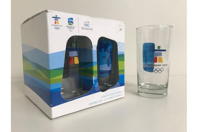 2010 Vancouver Olympics 4 Pack High-Ball Glasses