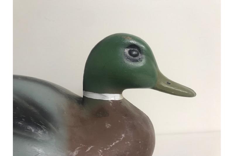 Hand Painted Male Mallard Duck Decoy