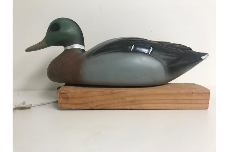 Hand Painted Male Mallard Duck Decoy