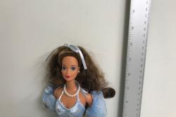 Vintage Barbie Brunette with Blue Dress