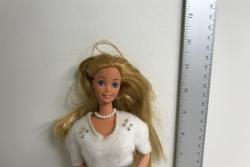 Vintage Barbie Doll with White coat and Purse