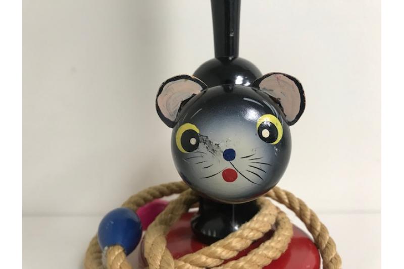 Vintage Cat Ring Toss Game