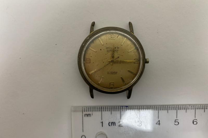 Gold plated Miller 17 Jewels Watchface (For Repair)