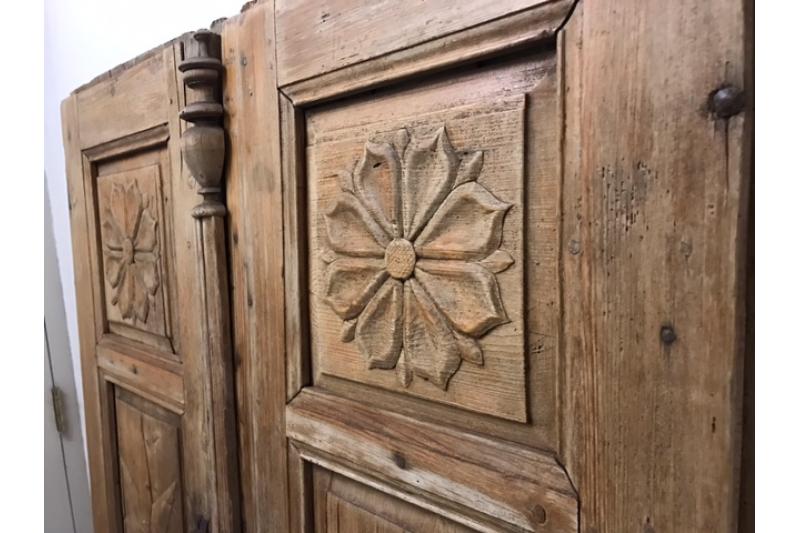 Antique Traditional Moroccan Wooden Carved Door